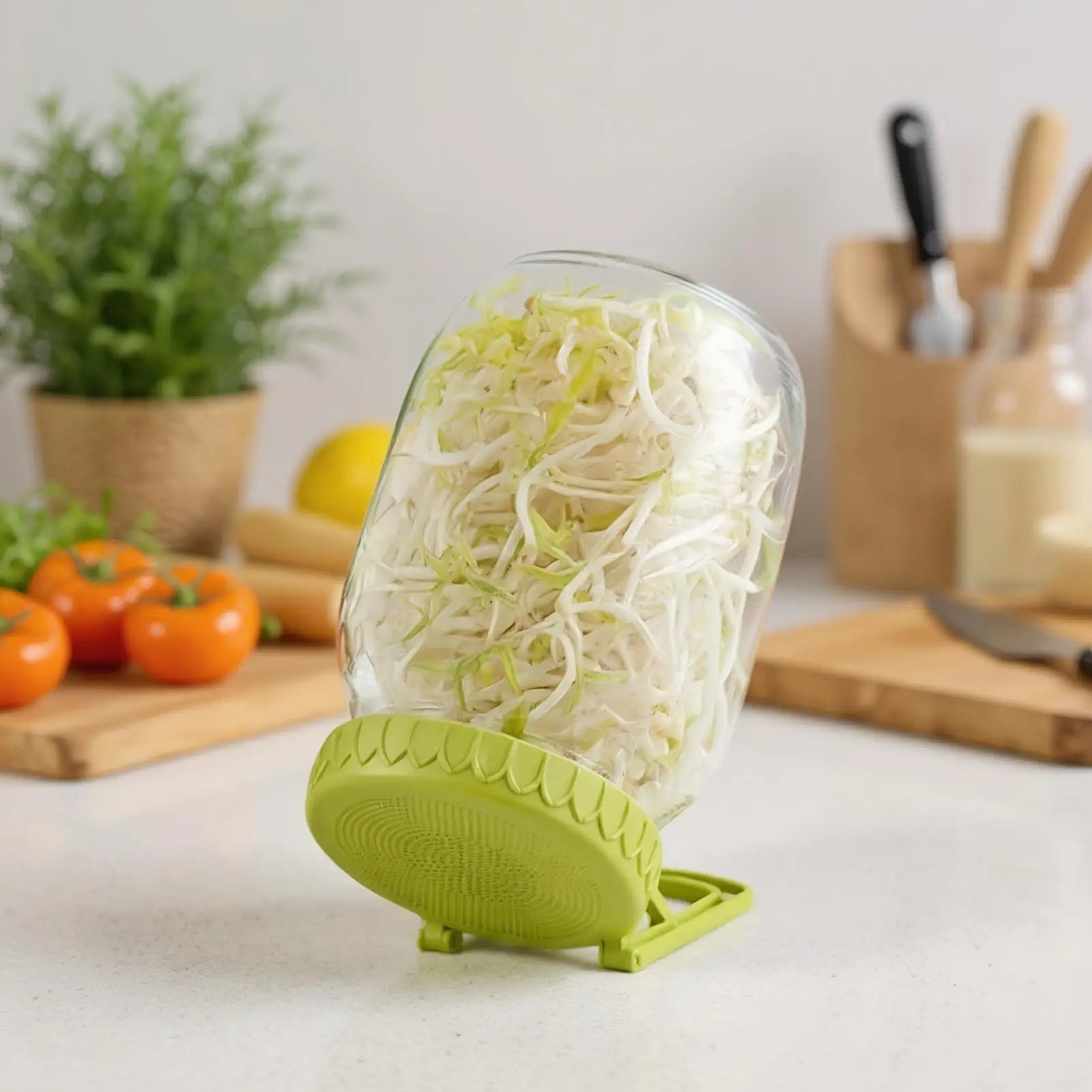 Sprouting Lids Germination Cover with Stand Wide Mouth Sprouting Lid with Bracket for Beans Alfalfa Plants Vegetables Broccoli Peaceful Pleasures Health and Wellness