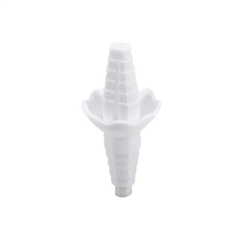 Bottle Emptying Transfer Connector Anti‑Spill Liquid Drainage Funnel Refill Dispenser Adapters Cosmetic Bottle Pour Accessories Peaceful Pleasures Health and Wellness White-2Pcs