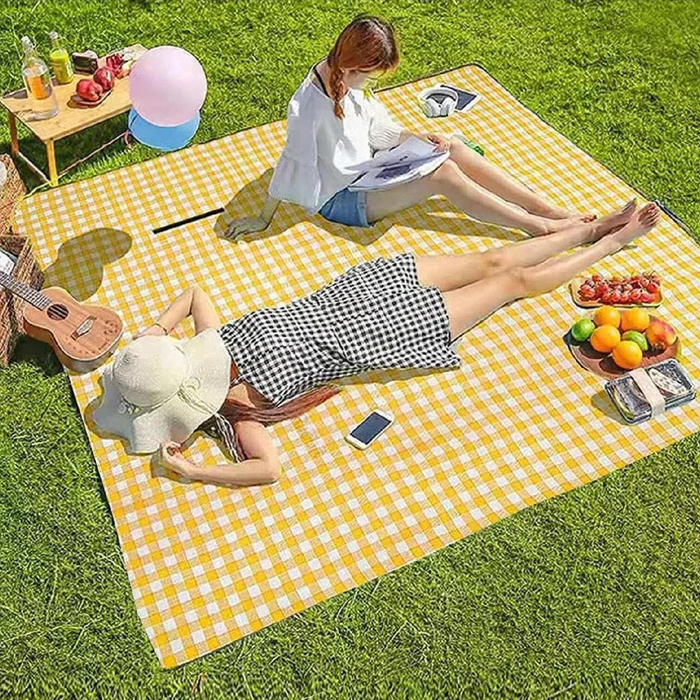 Waterproof Sandproof Picnic Blanket – Large Camping & Beach Mat