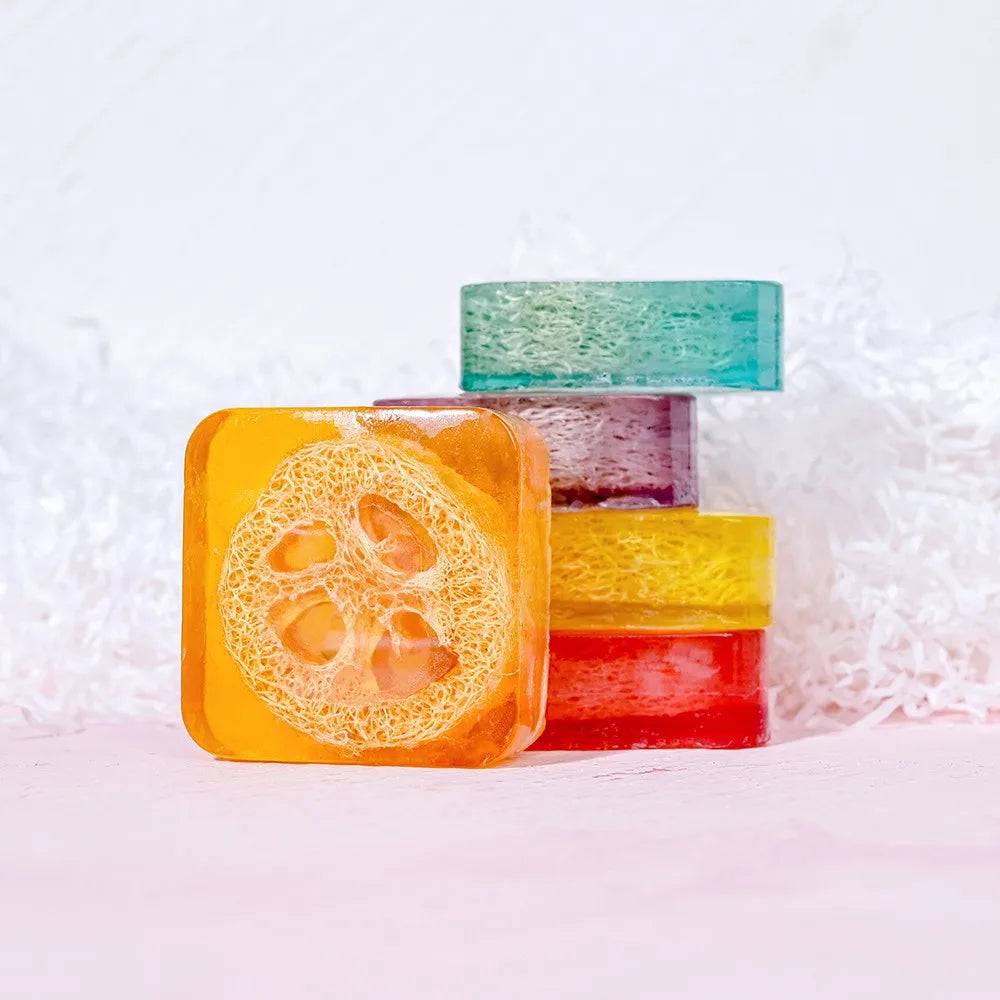 Loofah Turmeric Exfoliating Soap Bar – Cleansing & Brightening
