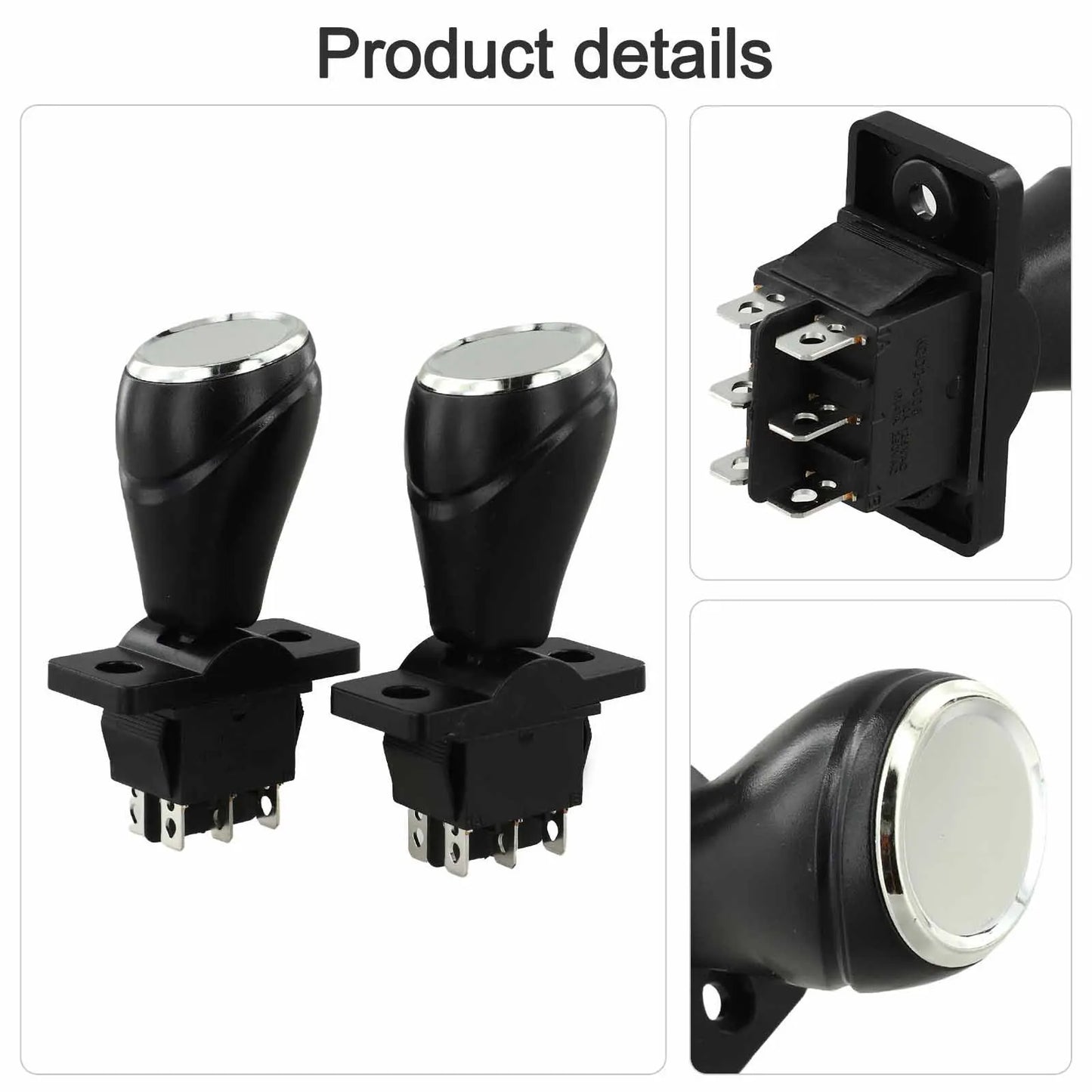 Kids' Bumper Car Joystick Switch 6V 12V 24V Auto-Reset 2-Pack