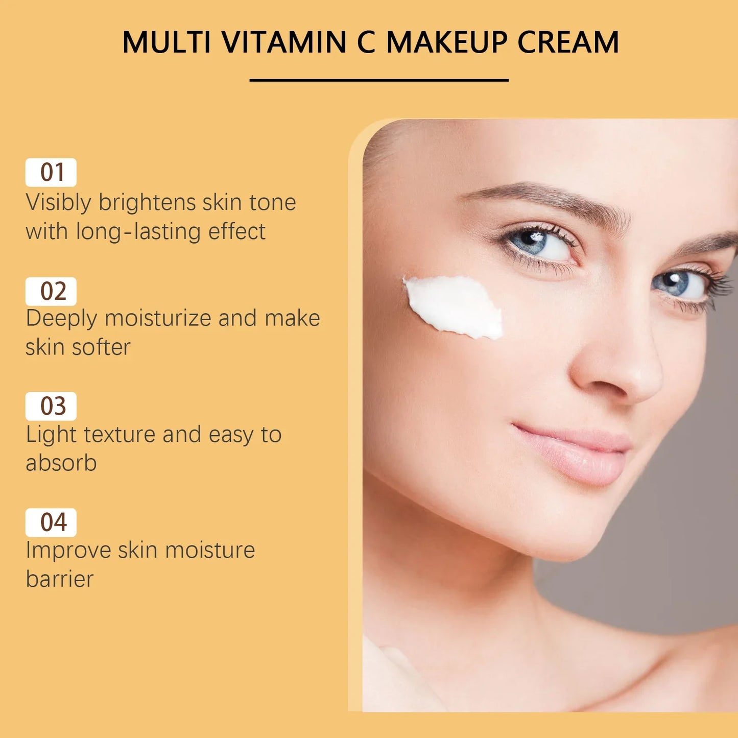 Eelhope Vitamin C Face Cream – Brighten, Tone & Conceal Pores