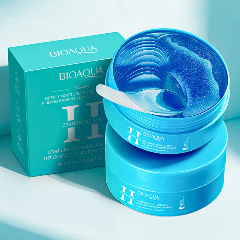 BIOAQUA 80pcs Collagen Eye Mask – Dark Circles & Anti-Aging