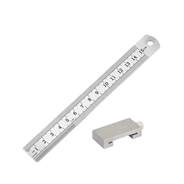 Carpenter's Ruler Stoppers Steel Precision Scribe Marking Gauge