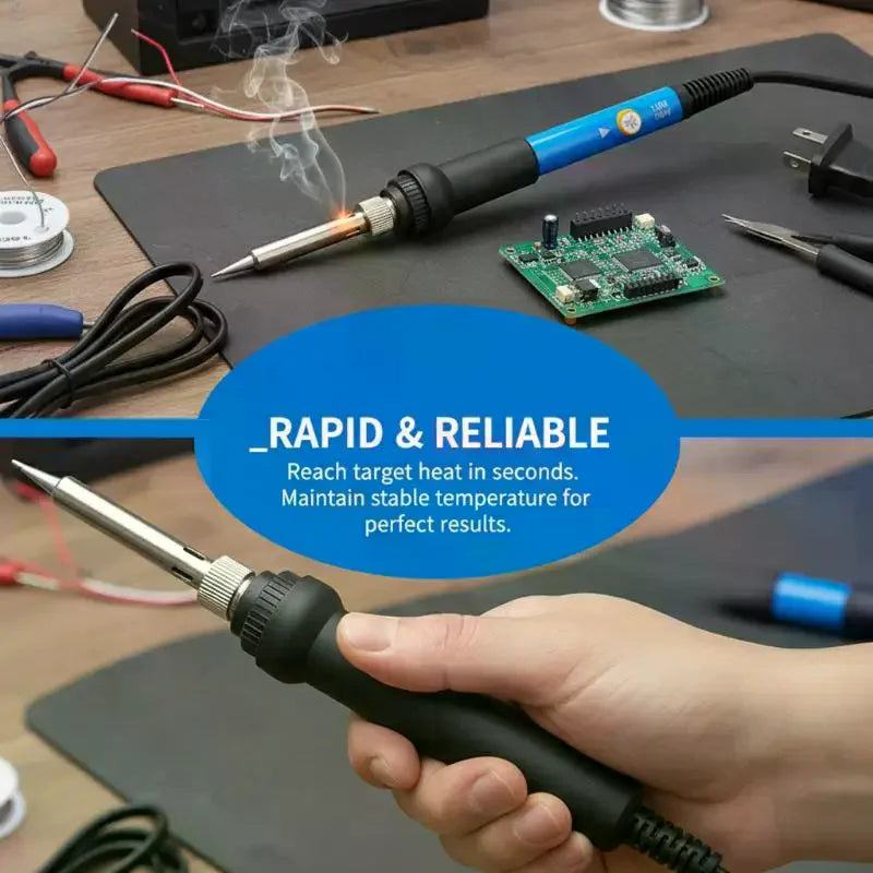 60W Adjustable Electric Soldering Iron Kit – 110V/220V