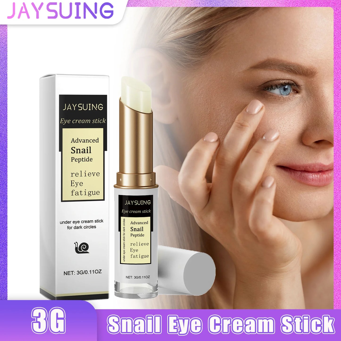 Jaysuing Snail Eye Cream Stick – Firm, Brighten & Hydrate