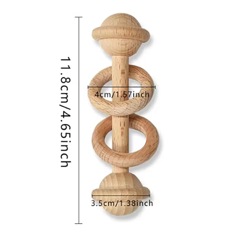 Personalized Engraved Wooden Baby Rattle – Keepsake Gift Personalized Baby Rattle Peaceful Pleasures Health and Wellness