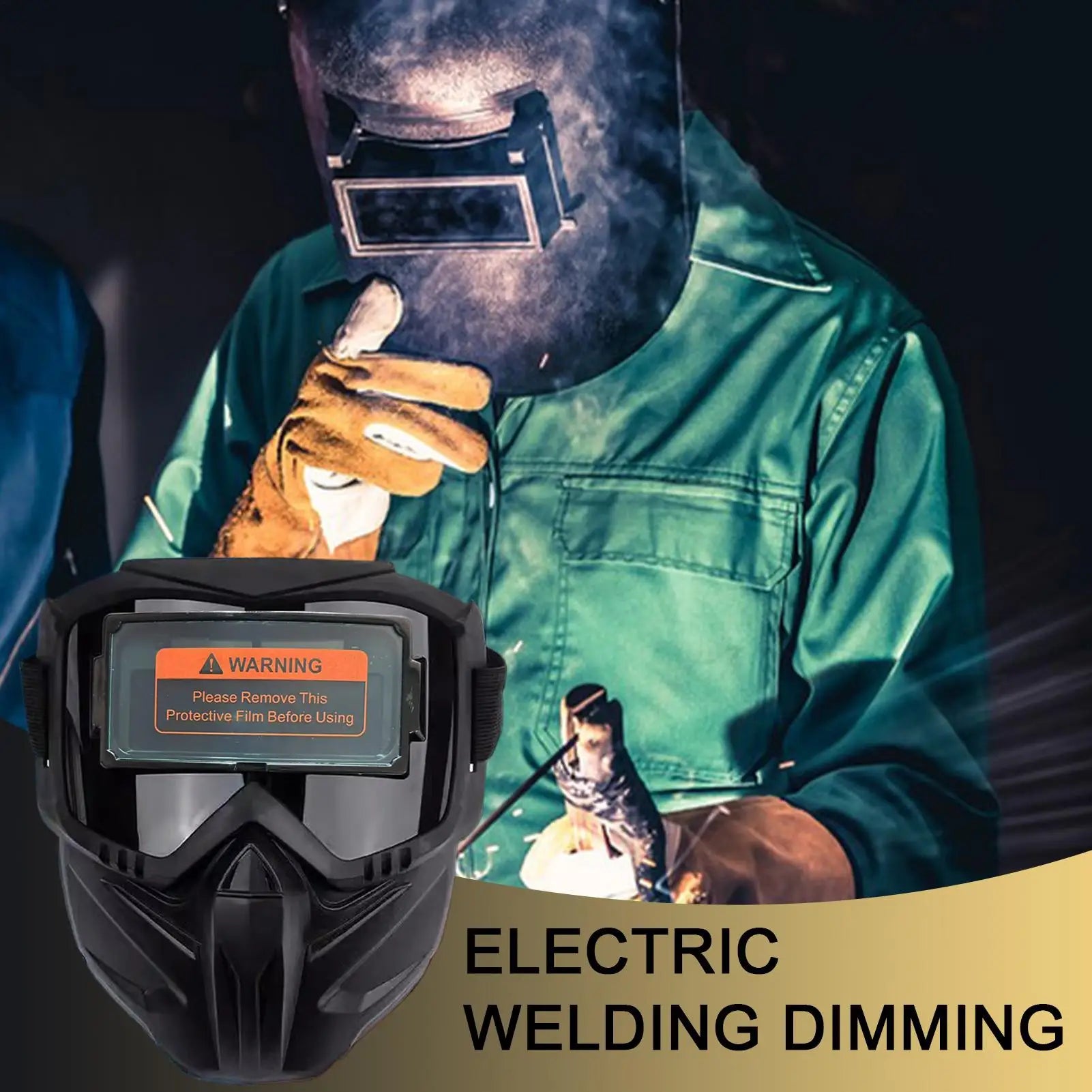 Auto Darkening Welding Helmet | Large View Antiglare Face Shield Welding Helmet Peaceful Pleasures Health and Wellness