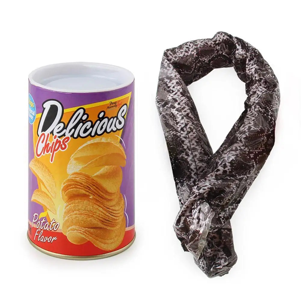Spring Snake Prank Can Toy – Fake Potato Chip Can Joke for Kids & Parties Peaceful Pleasures Health and Wellness small