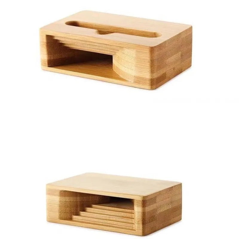Bamboo Passive Phone Stand & Speaker Amplifier | Desktop Holder Passive Phone Speaker Stand Peaceful Pleasures Health and Wellness