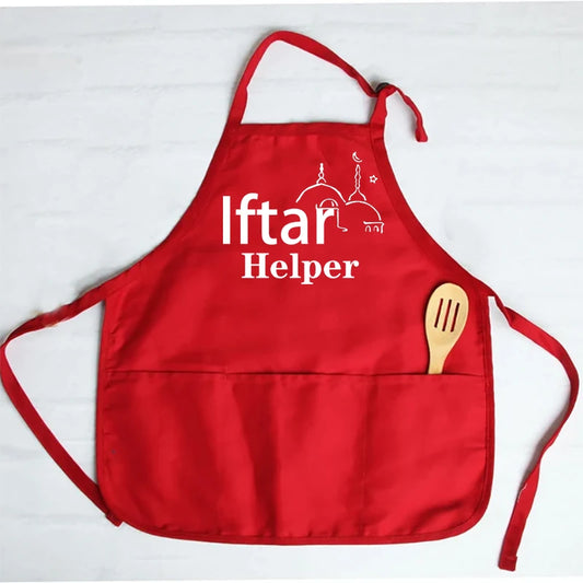 Kids Ramadan Apron | Eid Mubarak Iftar Helper Gift for Boys & Girls Kids Kitchen Apron Peaceful Pleasures Health and Wellness apron kid