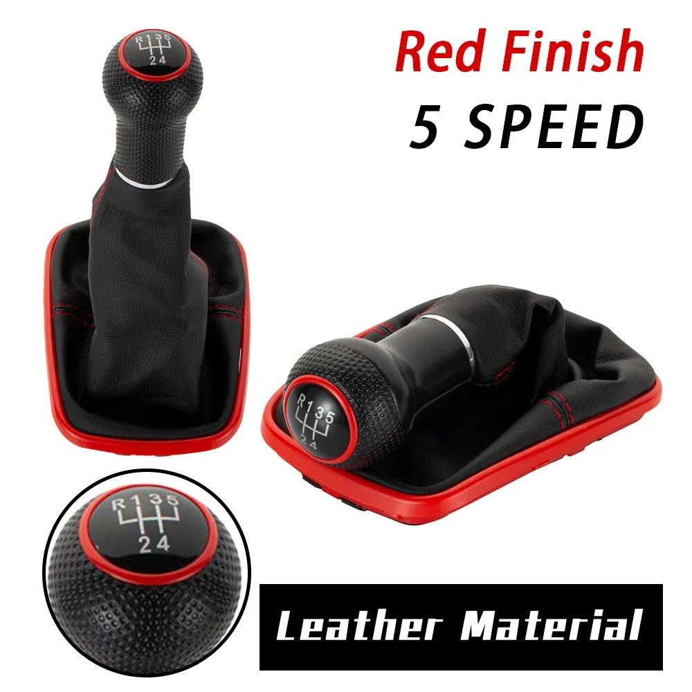 5/6 Speed Gear Shift Knob For Volkswagen VW MK4 Golf 4 IV GTI R32 1999-2005 Jetta Bora 1999-2004 Blue Frame Gaitor Boot Peaceful Pleasures Health and Wellness