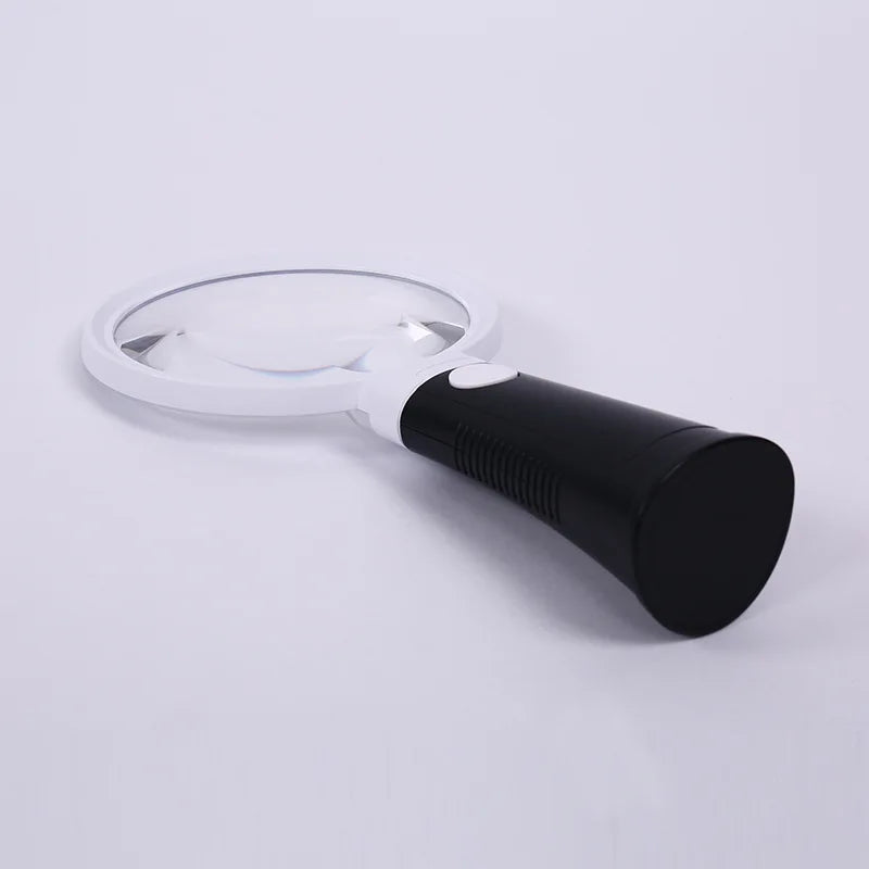 Equipped with 12 Led Lights for Heating and Cooling, 10X and 30X High-Definition Large Mirror Magnifying Glass Peaceful Pleasures Health and Wellness 2