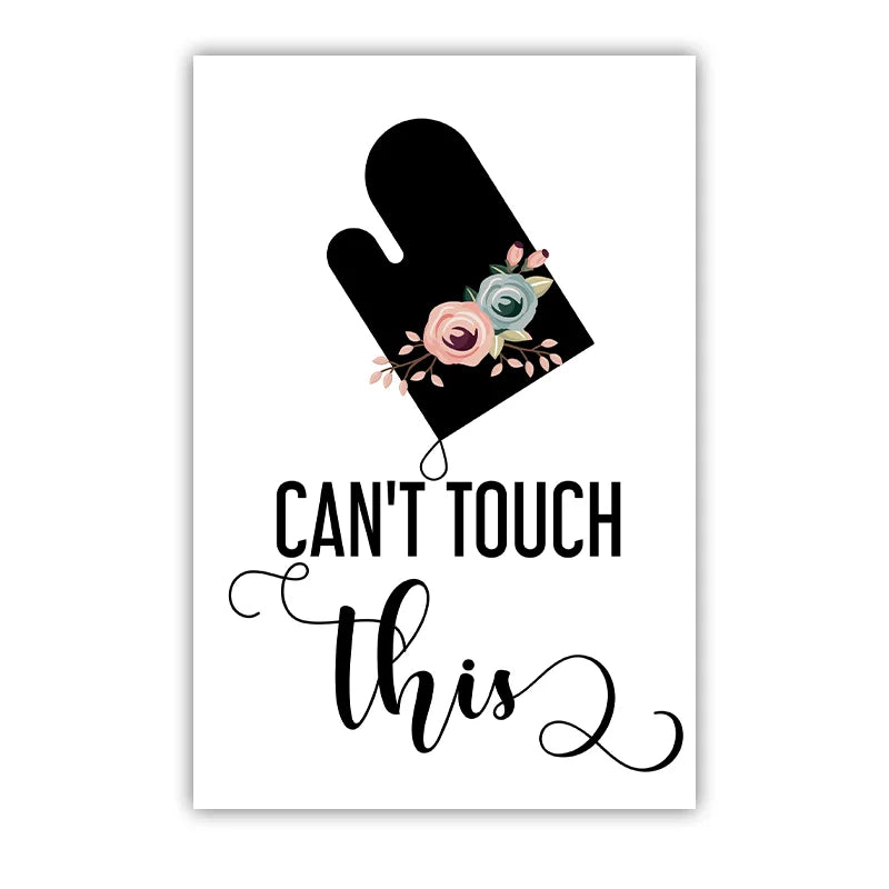 Kitchen Inspirational Wall Art, Cooking Quotes Canvas Painting, Minimalist black white Line Poster Print for Dining Room Décor Peaceful Pleasures Health and Wellness 01 15x20cm No Frame China Mainland