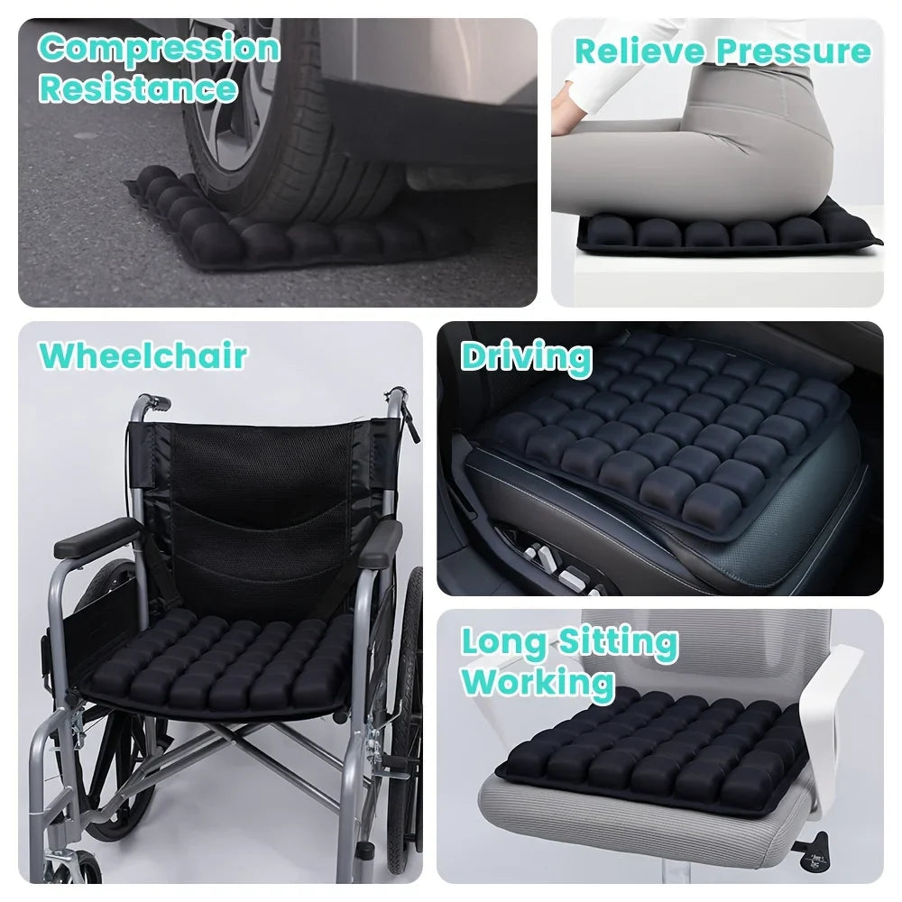 3D Inflatable Air Seat Cushion – Office Chair, Car & Wheelchair