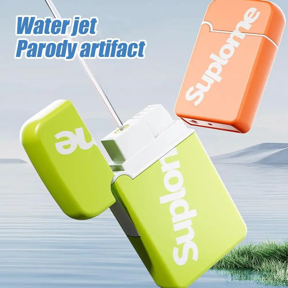 New Prank Toy Portable Magic Lighter Realistic and Fun Water Gun Lighter Stress Relief Toy Water Park Smoke Accessory Peaceful Pleasures Health and Wellness