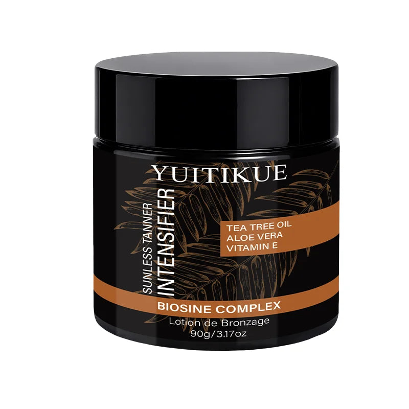 Yuitikue Rapid Tanning Intensifier Lotion, 90g Biosine Complex with Tea Tree Oil & Aloe Vera for Deep Tan & Skin Care Peaceful Pleasures Health and Wellness 1pc 90g