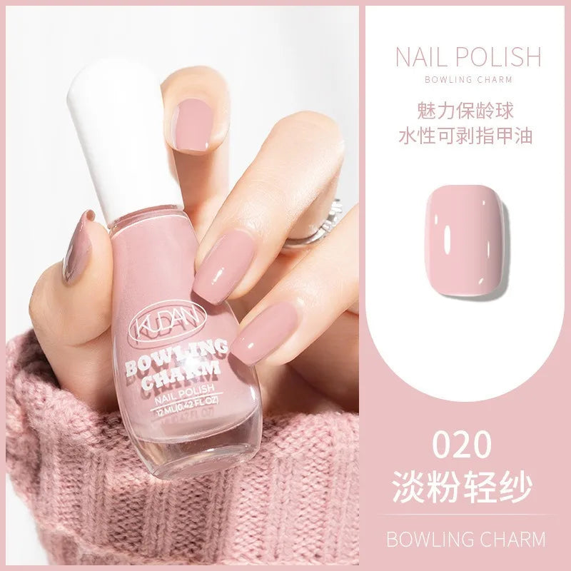 40 Colors Water-Based Nail Polish | Quick Dry No-Lamp Tearable