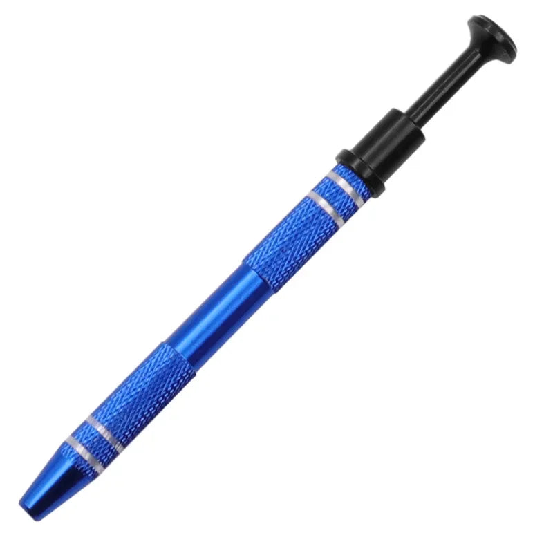 IC Chip Remover Tool Electronic Component Extractor Puller Diamond Jewelry Claw Tweezers for Small Parts Pickup Hand Tools Peaceful Pleasures Health and Wellness Blue