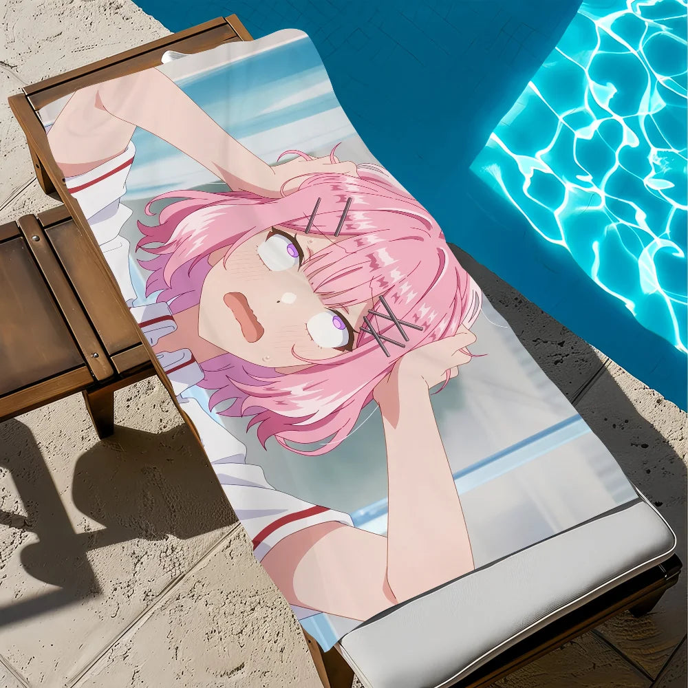 Anime Quick-Dry Beach Towel – Soft Pool Towel for Travel & Gym Anime Beach Towel Peaceful Pleasures Health and Wellness z4 STJ150x200CM