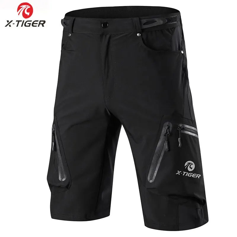 X-TIGER Men's MTB Cycling Shorts – Waterproof & Multi-Pocket