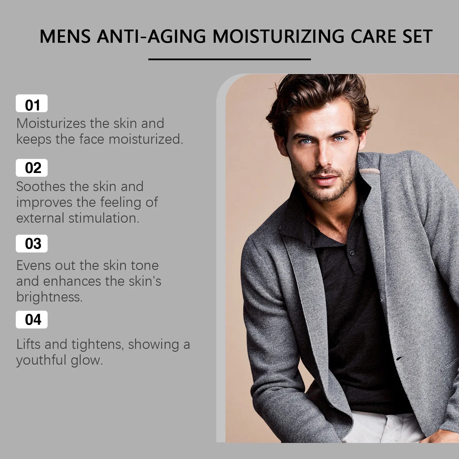 Men's Facial Care Set Holiday Gift Birthday Present for Dad or Husband Christmas Gift Winter Set Skin Care Peaceful Pleasures Health and Wellness