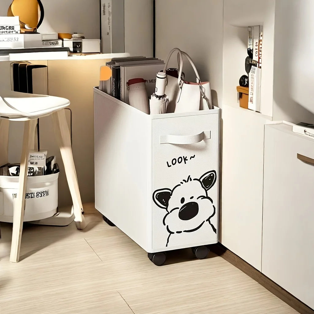 Mobile Rolling Utility Cart | Under-Desk Storage Organizer