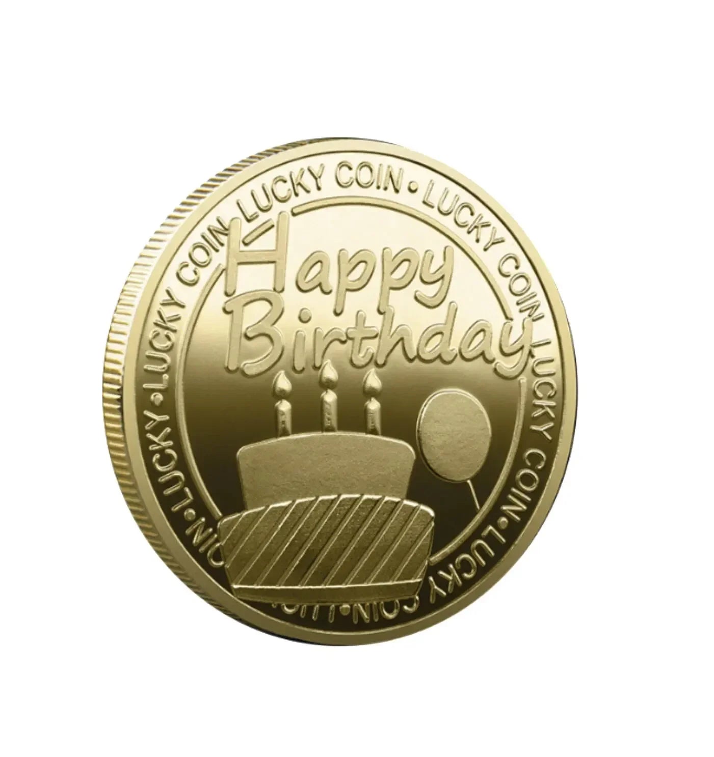 Gold Plated Bitcoin Coin Collectible Art Collection Gift Physical Commemorative Casascius Metal Antique Imitation Happy Birthday Peaceful Pleasures Health and Wellness