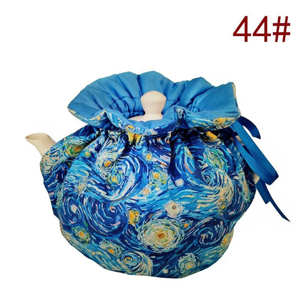 Quilted Insulated Tea Cosy | Chinese Style Teapot Warmer Cover
