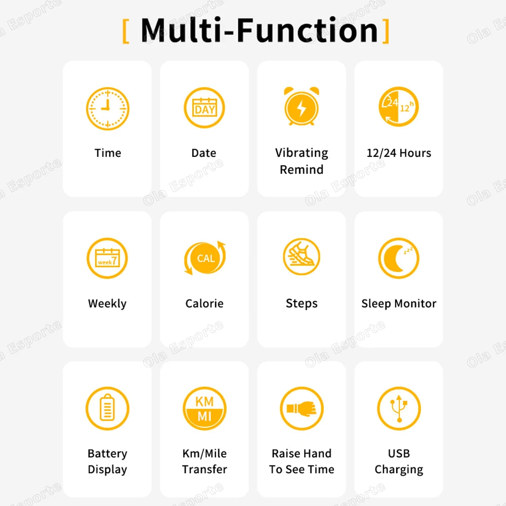 2026 New LED Digital Smart Bracelet Monitor Vibration Alarm Wristband Smart Bracelet Waterproof Smartband for Student Smart Band Peaceful Pleasures Health and Wellness
