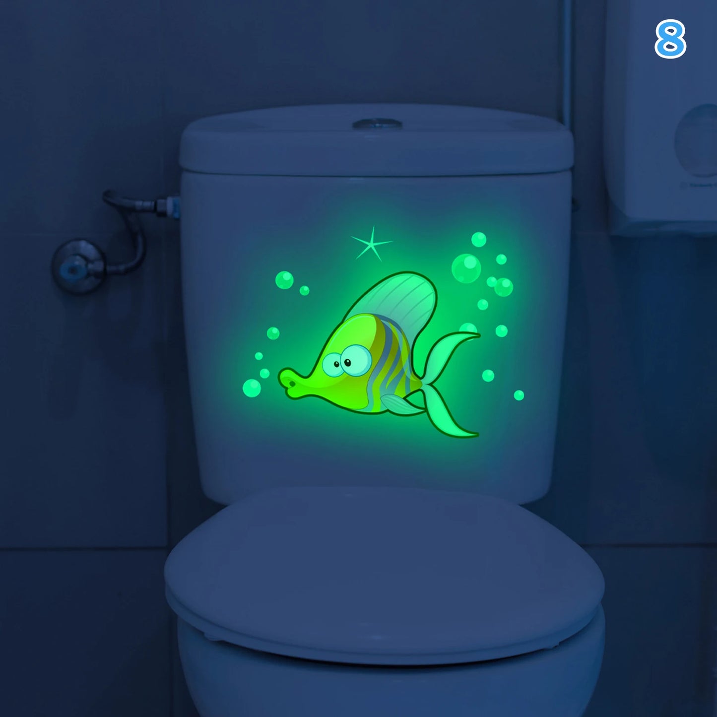 Glow-in-the-Dark Animal Toilet Sticker | Fun Bathroom Decor