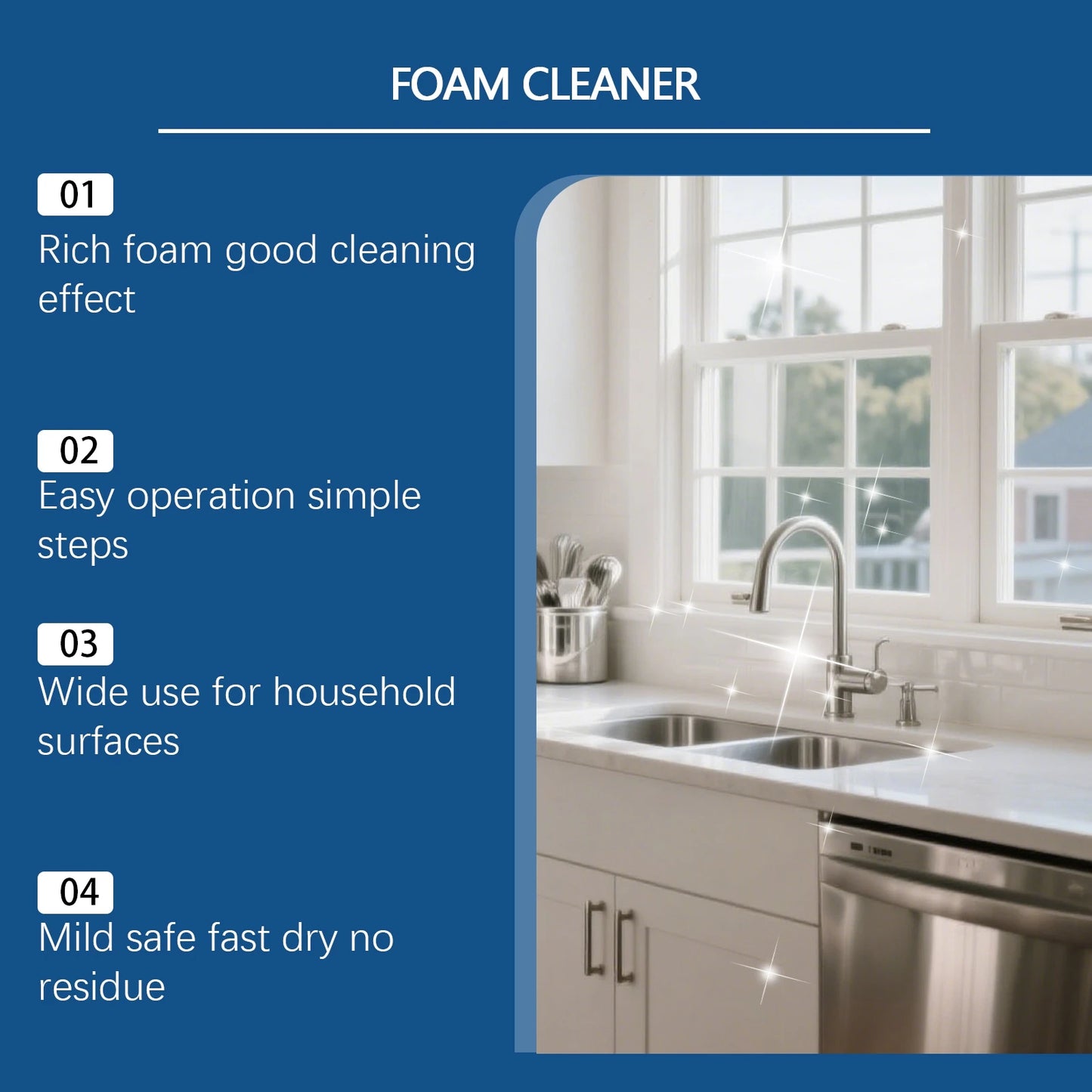 Jakehoe Lemon Foam Cleaner | Kitchen & Bathroom Stain Remover
