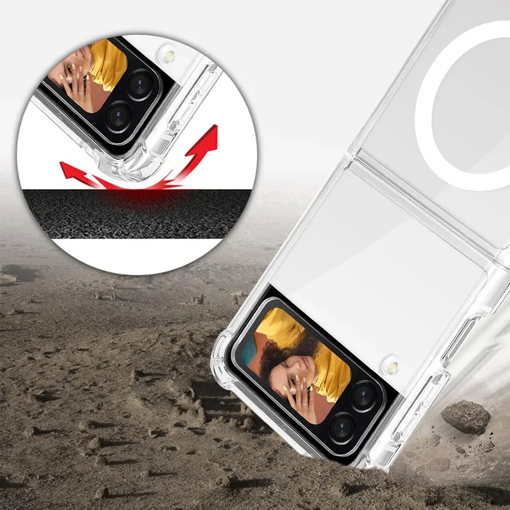 Magnetic Transparent MagSafe Case – Samsung Galaxy Z Flip 3/4/5