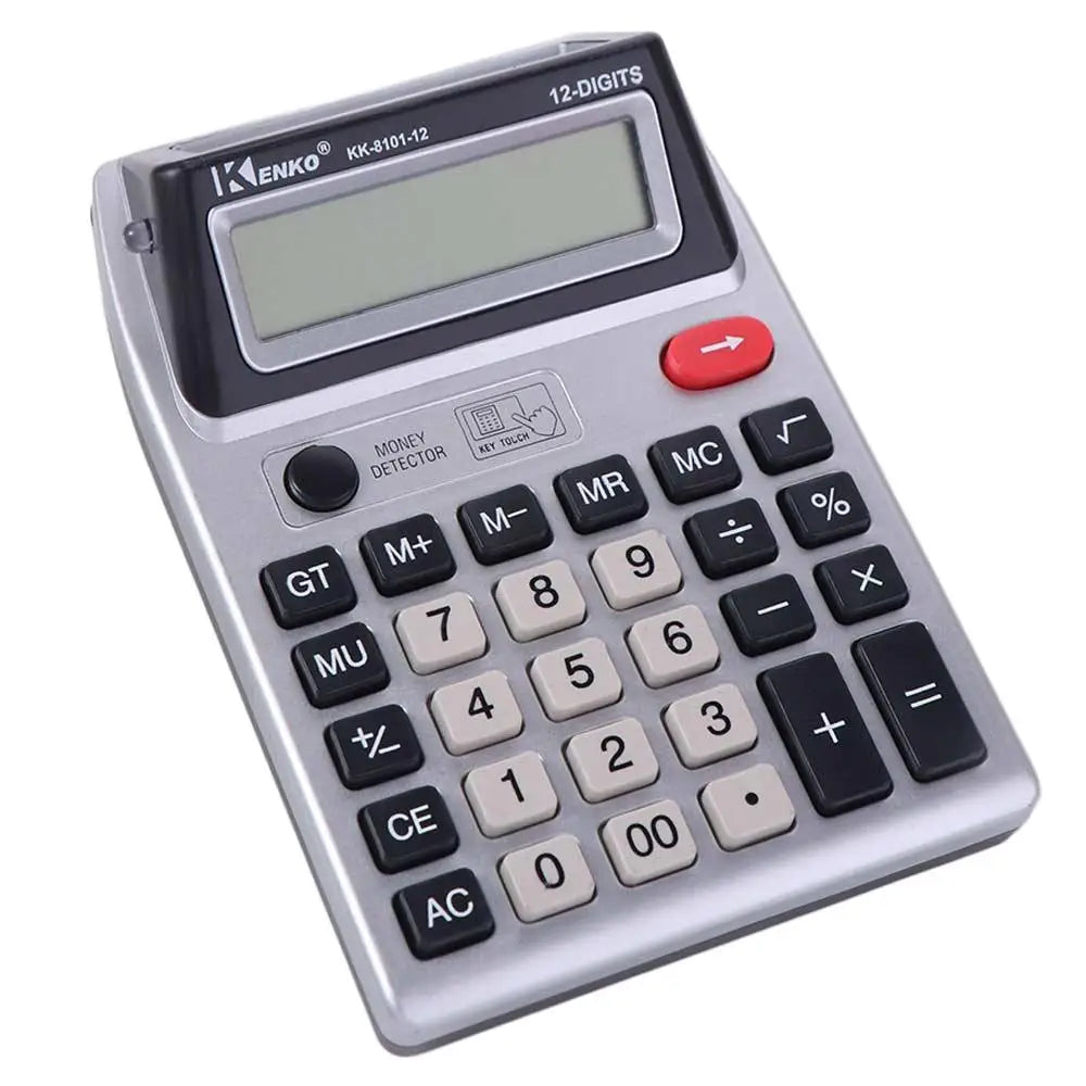 Dual Screen 12 Digits Calculator Large Screen Display Battery Powered Financial Accounter Calculator Easy To Use Multifunctional Peaceful Pleasures Health and Wellness