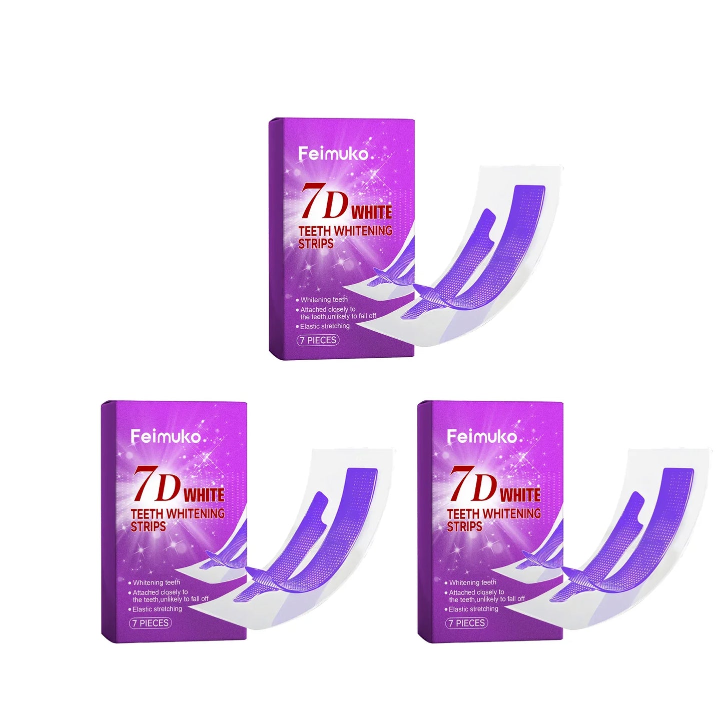 FEIMUKO 7D Teeth Whitening Strips – Sensitive Teeth, 7pc