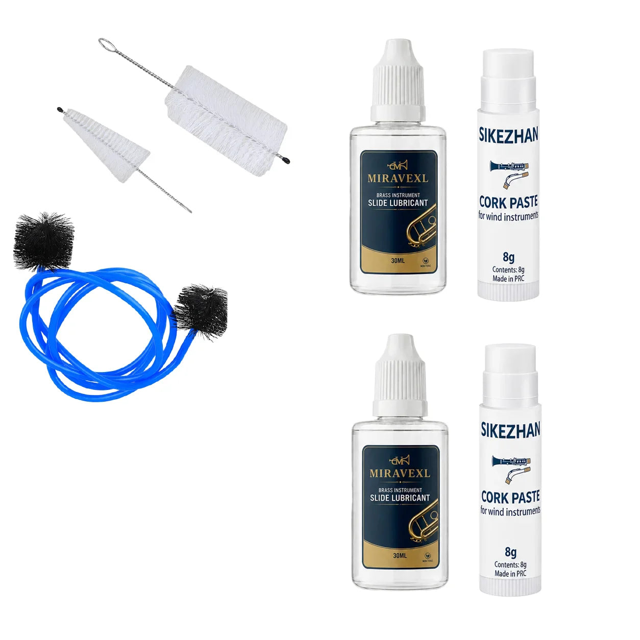Cork Grease & Care Kit for Brass & Woodwind Instruments