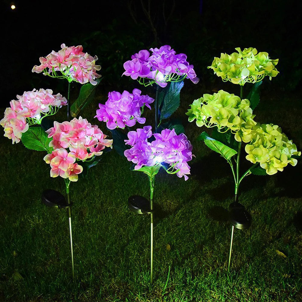 Solar Garden Decorative Lights,Solar Powered Outdoor Pathway Light,Yard Decorations Outdoor,Waterproof Landscape Flower Lighting Peaceful Pleasures Health and Wellness