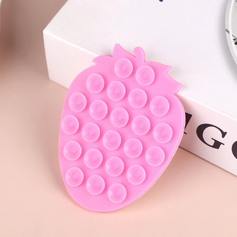 Strawberry Suction Cup Phone Holder – Car & Desk Stand