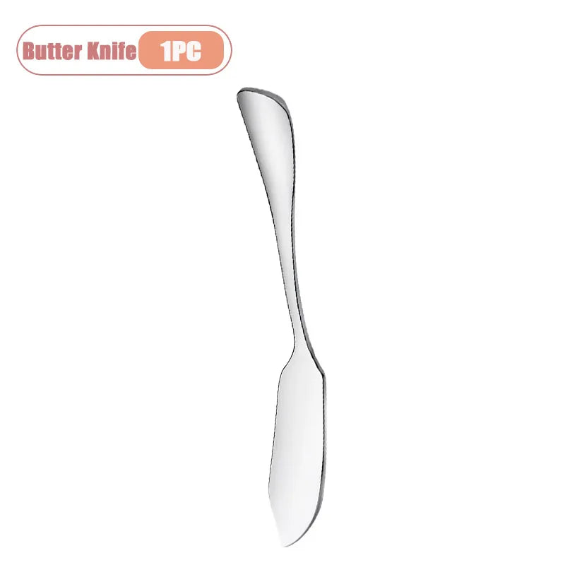 Stainless Steel Butter & Cheese Spreader Knife Set (1–10 Pcs)