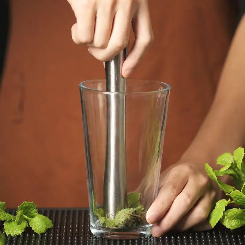 2-in-1 Stainless Steel Cocktail Muddler & Ice Crusher Bar Tool