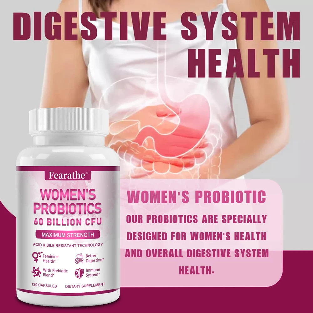 Women's Probiotic - Promotes Intestinal, Immune, and Overall Female Health, Aids Digestion, and Enhances Nutrient Absorption Peaceful Pleasures Health and Wellness
