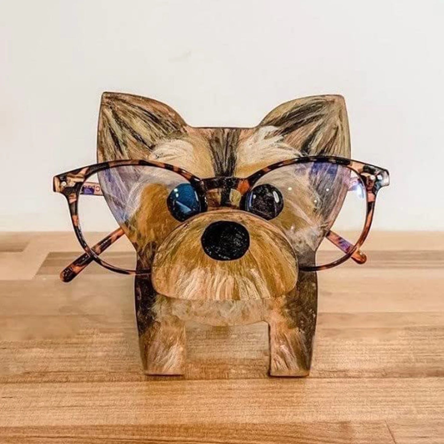 Animal Glasses Stand Holder Creative Puppy Dog Pet Shape Glasses Rack For Christmas Gift Wooden Home Office Desk Decor Peaceful Pleasures Health and Wellness Style 4