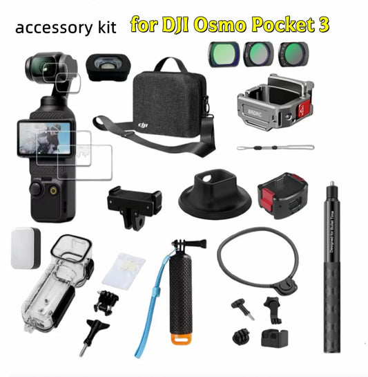 DJI Osmo Pocket 3 Accessories Kit – Case, Tripod & Mounts Camera Accessories Kit Oasis Select
