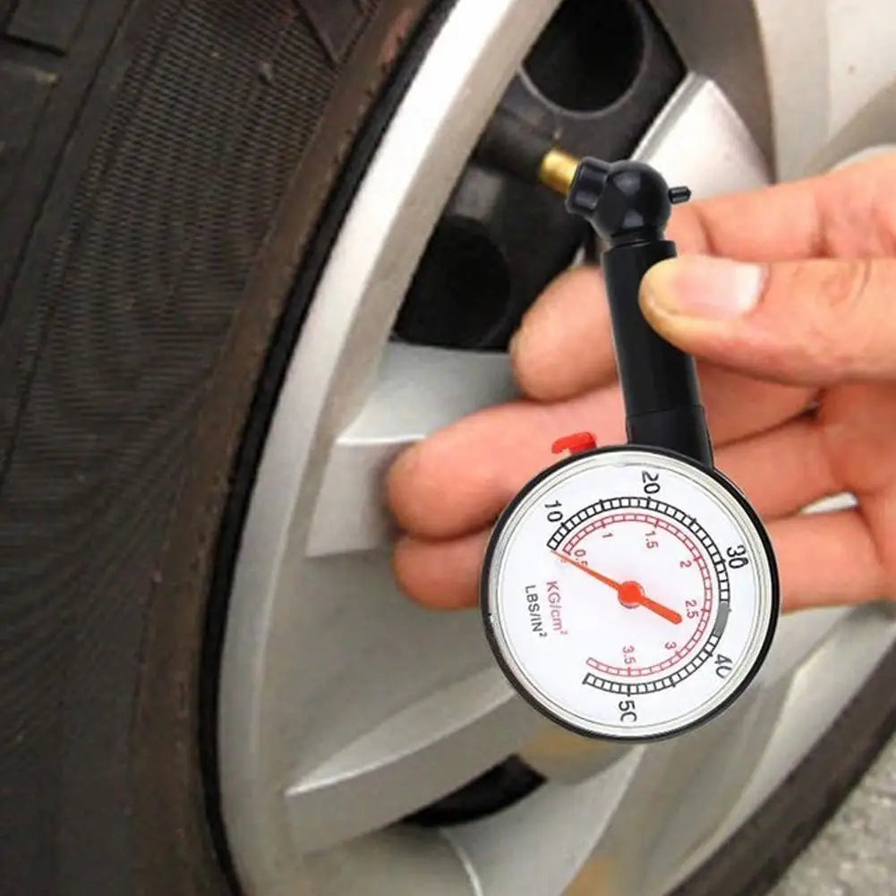 Auto Car Tire Pressure Gauge High-precision Tire Pressure Monitor Stainless Steel Manometer Air Pressure Meter Dial Tire Gauge Peaceful Pleasures Health and Wellness