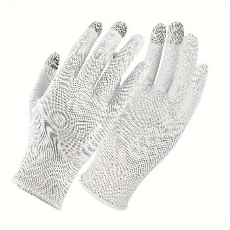 Fitness Gloves, Sports Gloves, Sunscreen Gloves, Outdoor Non-slip Cycling Gloves, Non-slip Touchscreen Gloves Peaceful Pleasures Health and Wellness White One Size