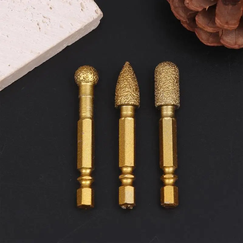 3/7pcs Diamond Grinding Head Tile Rotary File Polishing Head For Iron, Stainless Steel, Ceramic, Tile Peaceful Pleasures Health and Wellness