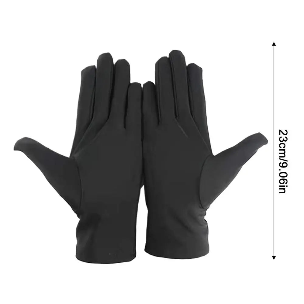 Black Jewelry Inspection Gloves – Fingerprint-Free Wrist Length