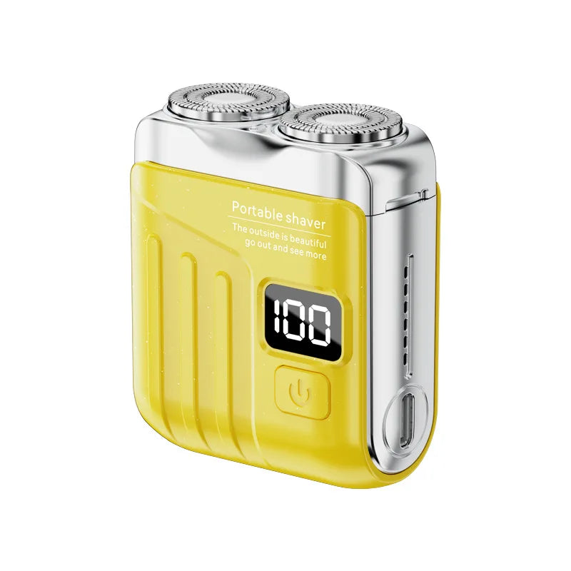 XMSJ Mini Rechargeable Electric Shaver Dual Head Waterproof