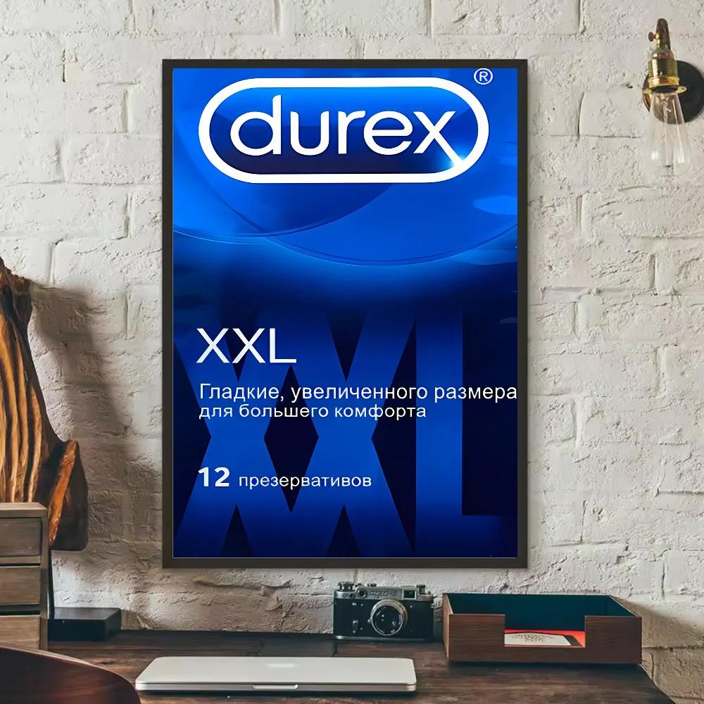 Retro Condom Brand HD Poster | PVC Waterproof Wall Art Wall Art Poster Peaceful Pleasures Health and Wellness z7 40X50cmNoframe