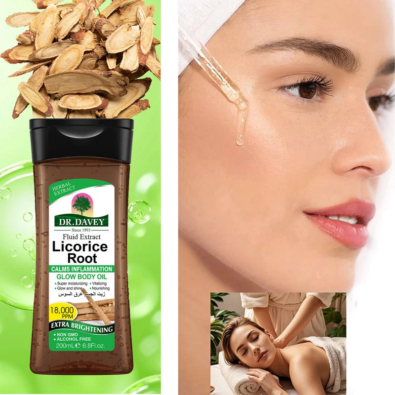 Licorice Root Skincare Set Skincare Essential Oil Mask Face Cream Cleansing Skincare Set Moisturizing Refreshing Peaceful Pleasures Health and Wellness